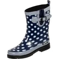 Bockstiegel regenlaarzen Dorin-K blauw/witte regenlaarzen