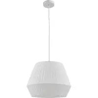 LINDBY Hanglampe , Vitore, dimbare, Wit, Woonkamer, Stof, Scandinavisch