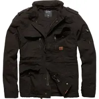 Vintage Industries Tussenjas 'Cranford' zwart