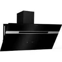 Klarstein Afzuigkap Alina 90 - 600 m³/u, Touchpaneel, LED-Achtergrondverlichting, Energieklasse A, Stil 63 dB, Afzuigkap voor Keuken, 90 cm, Zwart - 3 Standen - Dampkap - Wasemkap - Kookplaatafzuiging