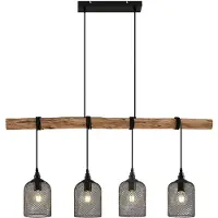 LINDBY Hanglampe , Elrond, dimbare, Hout, Keuken, Hout, Landhuis / Rustiek
