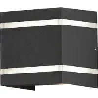 Konstsmide LED Außenleuchte Wandlampe Cremona Anthrazit IP54 2 x 3W 360lm warmweiß 3000K Up&Down