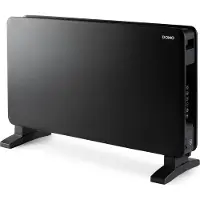Domo DO7355CH, Elektrische convector, 1,2 meter, Voor binnen gebruik, Vloermodel, Zwart, 2000 W