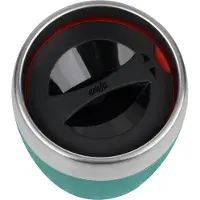 EMSA Thermosbeker Travel Mug 0,2 liter, roestvrij staal, drink- en ijsbeker, rubberen manchet (1-delig)