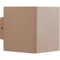 LUCANDE LED-wandlamp buiten Aaron, crème / amber, Aluminium, Modern, LED wandlamp buiten