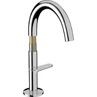 Axor One - Wastafelkraan met afvoerplug Push-Open, EcoSmart, CoolStart chroom 48020000
