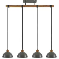 LINDBY Hanglampe , Durbis, dimbare, Grijs, Keuken, Hout, Vintage / Retro