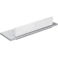Keuco Edition 400 - Planchet met glaswisser, lengte 33 cm, zilver/wit 11559170000
