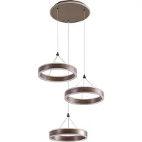 LUCANDE Hanglampe , Kolo, dimbare, Roestbruin, Woonkamer, Metaal, Modern
