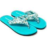 Brasileras Strand-/badschoen 'Hibiscus Nudo' turquoise / antraciet / mintgroen / oranje