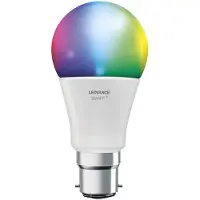 Ledvance Smart+ lamp met ZigBee-technologie, 9W, A60, mat, fitting B22D, instelbare RGBW-kleurtemperatuur, 806 lumen, verpakking met 1 stuk
