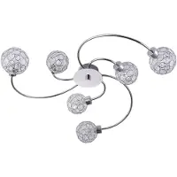 LINDBY Plafondlamp , Tyron, dimbare, Metallic, Woonkamer, Metaal, Modern