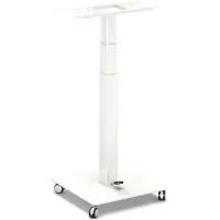 Worktrainer - TinyDesk klein Gasveer - Hoogte 70,3 - 108,5 cm - Zit-sta Bureau Frame - In hoogte verstelbaar Bureau Onderstel - Wit