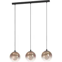 Eglo Ariscani 1 Hanglamp - E27 - 76.5 cm - Zwart/Koper