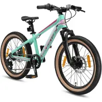 Bikestar kinderfiets MTB Sport 7speed 20inch mintgroen/roze