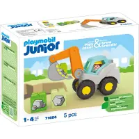 Playmobil Junior: Excavator Shovel Geel Kinderen