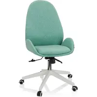 Hjh OFFICE Bureaustoel / draaistoel AVEA I stof aqua