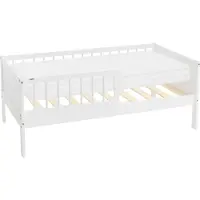 ML-Design Ledikant 70x140 cm met matras, lattenbodem en veiligheidszijkanten in wit