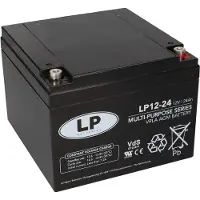 Landport LP12-24 VRLA AGM Loodaccu (12V, 24 Ah, T12 terminal)