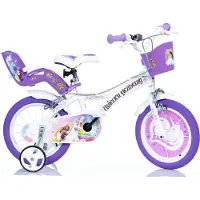 Dino Bikes Kinderfiets Unicorn Academy 14 inch Met Zijwieltjes – Meisjesfiets – 4 tot 6 Jaar