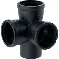 Geberit Silent-Pro Hoekstuk 87,5°, DN 100 / 100 / 100, 393.559.14.1