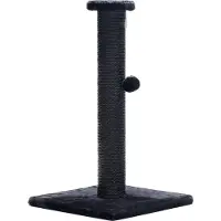 Beeztees Serpa Katten Krabpaal - Omwikkeld met touw - Met balletje - Zwart - 35x35x60 cm