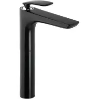 Kludi BALANCE wastafelcombinatie - EHM, uitloophoogte 272 mm, zwart mat/chroom