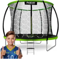 Neo-Sport , 252 cm (8 ft) professionele tuintrampoline met intern veiligheidsnet