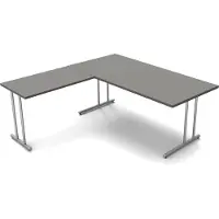 Kerkmann Büromöbelfabrik Hoekbureau Profi grijs 180cm