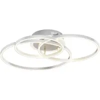 LINDBY Plafondlamp , Tula, dimbare, Metallic, Woonkamer, Metaal, Modern