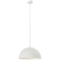 LUCANDE Hanglamp Herdis , dimbaar, wit / opaal, Woon-/ Eetkamer, Gips / Klei, Modern, hanglamp
