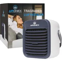 Aironex Draagbare Aircooler Blauw – tot 15 m² - 0.3L Waterreservoir