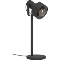 Eglo 99554 - Casibare, zwart, staal, geschikt voor slaapkamer, kinderkamer, eetkamer, hal, thuiskantoor, woonkamer, kantoor, school, studeerkamer, zwart, IP20, II