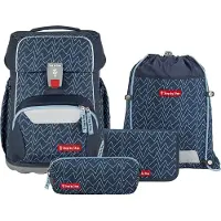 Step by step Basis Schooltas set 4-delig blauw