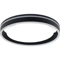 Highlight Zwarte Plafondlamp Double Round Ø 40cm
