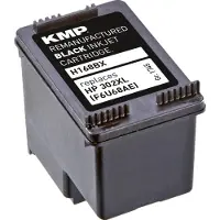 KMP F6U68AE Compatibel HP 302XL Inktcartridge Zwart