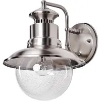 LINDBY Wandlamp buiten GWENDOLYN, dimbaar, alu / grijs / zink, Roestvrij staal, Modern
