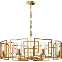 Maytoni H009PL-08G, 8 lampen, E14 fitting, IP20, goudkleurig