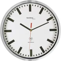 Technoline WT8990 Zendergestuurd Wandklok 30 cm x 50 mm Zilver (metallic)