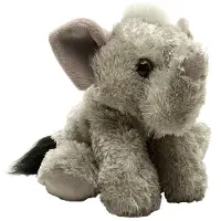 Wild republic knuffel olifant junior 18 cm pluche grijs