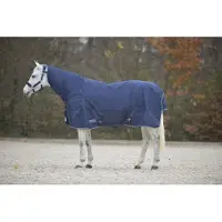 Waldhausen Comfort - Regendeken met hals - Paardendeken - 175 cm - Blauw
