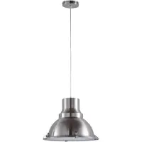 LINDBY Hanglamp Letty, dimbaar, alu / grijs / zink, Keuken, metaal, Industrieel design, hanglamp