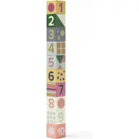 Kids Concept bouwblokken Cijfers en Figuren junior 5 cm hout 10 delig