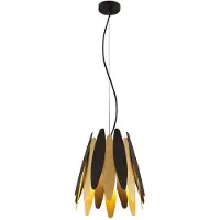 LUCANDE Design hanglamp Lounit, dimbaar, zwart, Woon-/ Eetkamer, metaal, Design, hanglamp