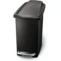Simplehuman Prullenbak Slim Zwart 10L