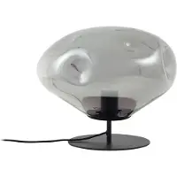 LINDBY Tafellampe , Lelia, Grijs, Eetkamer, Glas, Designer