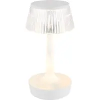 Globo LED tafellamp touchdimmer woonkamerlamp tafellamp bedlamp, kristal effect, warm wit-koud wit, H 23 cm
