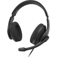 Hama PC-Office-headset HS-USB300 V2, stereo, zwart