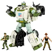 Hasbro G.I. Joe x Autobot Kup Triple T 9-Inch Actiefiguur, O-Ring 3.75-inch SGT Slaughter & Leatherneck 8+