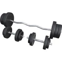 Gorilla Sports EZ-curlset 70 kg Kunststof - Veersluiting 30 mm